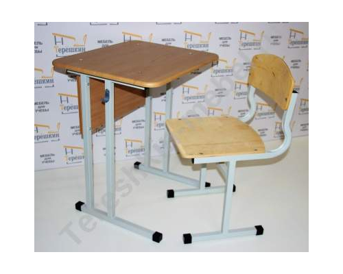 Стол ученический одноместный №3-7 Столешница МДФ