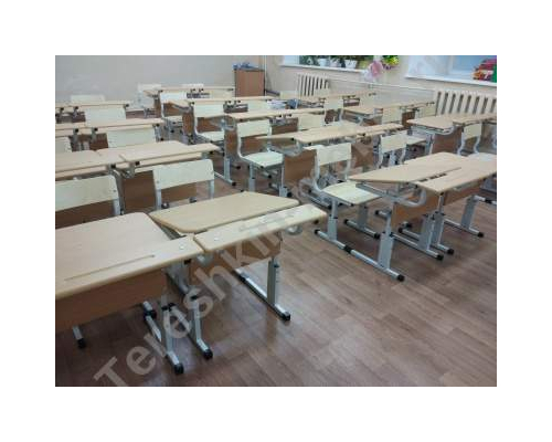 Стол ученический одноместный, парта конторка регулируемая по высоте №1-3 №2-4 №3-5 №4-6 и углу наклона столешницы