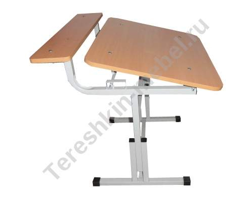 Стол ученический одноместный, парта конторка регулируемая по высоте №1-3 №2-4 №3-5 №4-6 и углу наклона столешницы