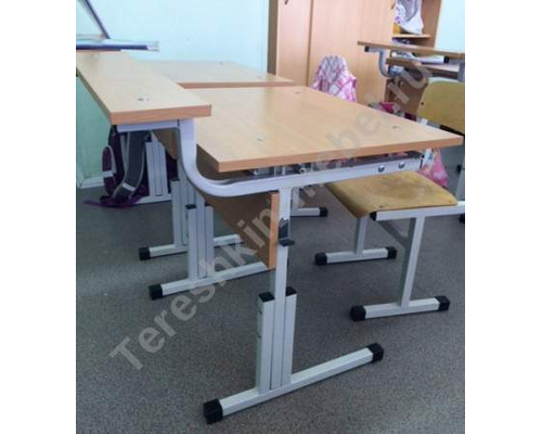 Стол ученический одноместный, парта конторка регулируемая по высоте №1-3 №2-4 №3-5 №4-6 и углу наклона столешницы