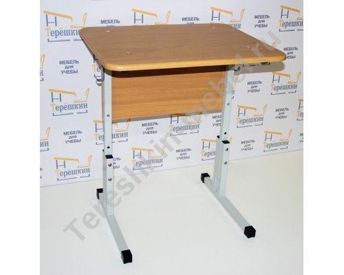 Стол ученический одноместный регулируемый по высоте №2-4 №3-5 №4-6 №5-7 Столешница МДФ