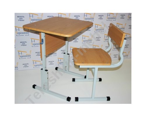 Стол ученический одноместный регулируемый по высоте №2-4 №3-5 №4-6 №5-7 Столешница МДФ