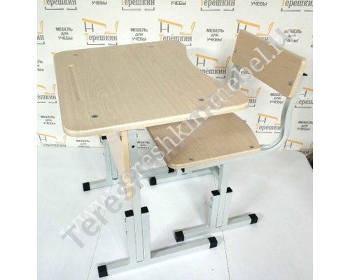 Стол ученический одноместный регулируемый по высоте и углу наклона столешницы №1-3 №2-4 №3-5 №4-6 Столешница МДФ эргономичной формы