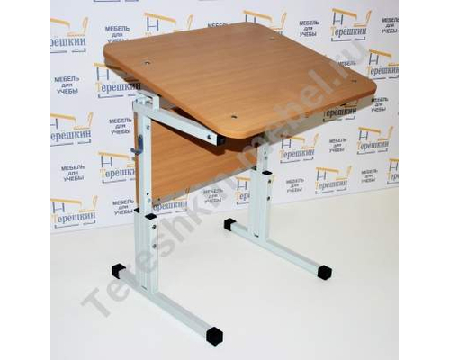 Стол ученический одноместный регулируемый по высоте и углу налона столешницы №1-3 №2-4 №3-5 №4-6 Парта трансформер с наклоном ТИП 2