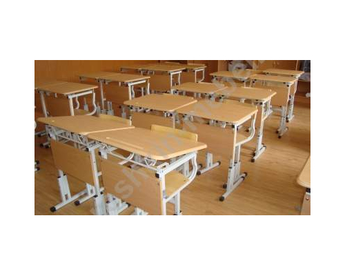 Стол ученический одноместный регулируемый по высоте и углу налона столешницы №1-3 №2-4 №3-5 №4-6 Парта трансформер с наклоном ТИП 2