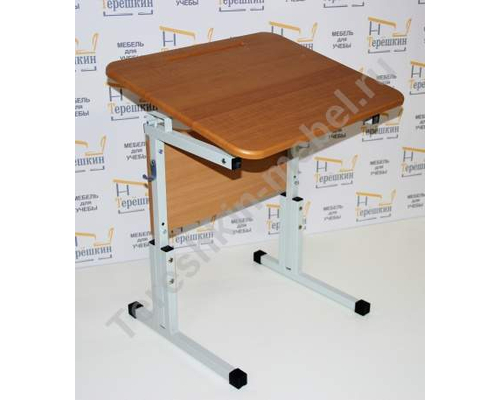 Стол ученический одноместный регулируемый по высоте и углу наклона столешницы №1-3 №2-4 №3-5 №4-6 Столешница МДФ