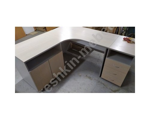 Стол угловой с тумбой