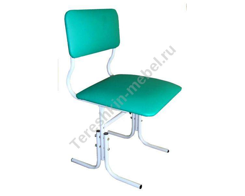 Стул детский дошкольный на металлокаркасе регулируемый по высоте, мягкий №(1,2,3)