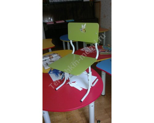 Стул детский дошкольный на регулируемом по высоте металлокаркасе №1-2-3, №0-1-2