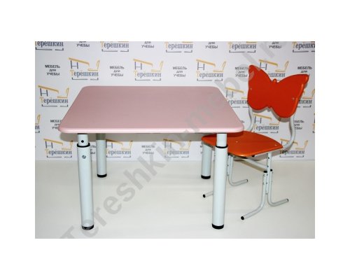 Стул детский дошкольный регулируемый по высоте на металлокаркасе Бабочка №1-2-3, №0-1-2