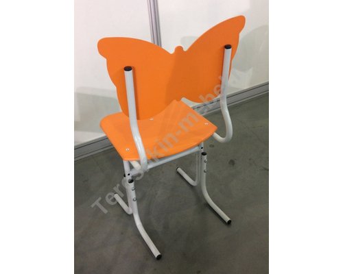 Стул детский дошкольный регулируемый по высоте на металлокаркасе Бабочка №1-2-3, №0-1-2