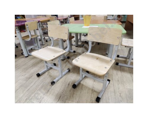 Стул дошкольный на металлокаркасе регулируемый по высоте №0-2 1-3 2-4