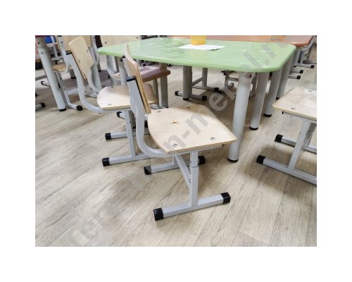 Стул дошкольный на металлокаркасе регулируемый по высоте №0-2 1-3 2-4