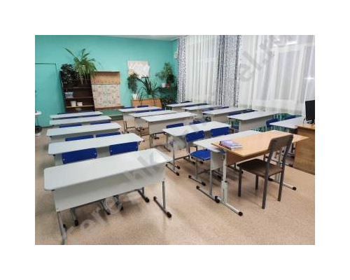 Стул школьный на круглом металлокаркасе цветной