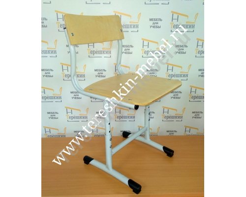 Стул ученический регулируемый на круглом металлокаркасе