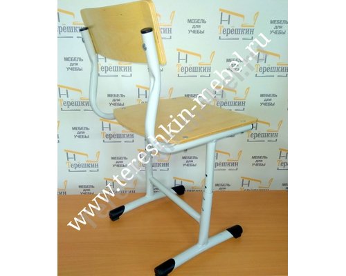 Стул ученический регулируемый на круглом металлокаркасе
