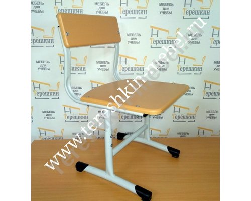 Стул ученический регулируемый на плоскоовальном металлокаркасе