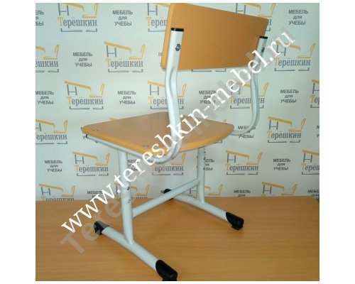 Стул ученический регулируемый на плоскоовальном металлокаркасе