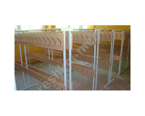 Вешалка напольная двухсторонняя гардеробная на 50 мест