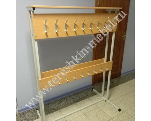 Вешалка напольная на 18 мест с крючками под обувь