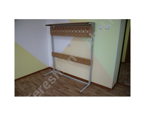 Вешалка односторонняя  с крючками под обувь