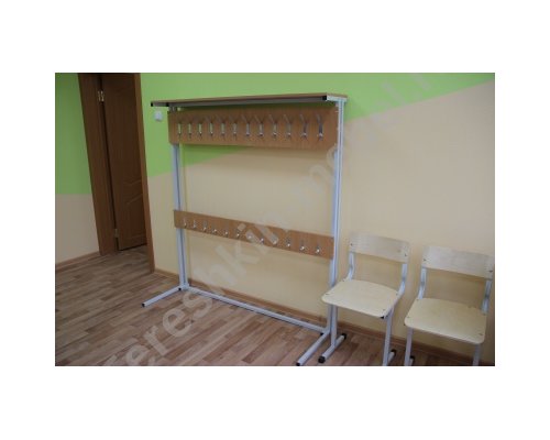 Вешалка односторонняя  с крючками под обувь