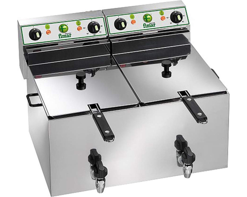Фритюрница Fimar FR8+8R с краном Фритюрница Fimar FR8+8R с краном