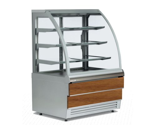 Прилавок тепловой Carina 02 1,0 (орех тоскана, серебро)