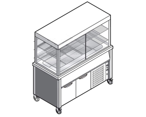 Прилавок-витрина для холодных блюд Emainox VTRVVR 15