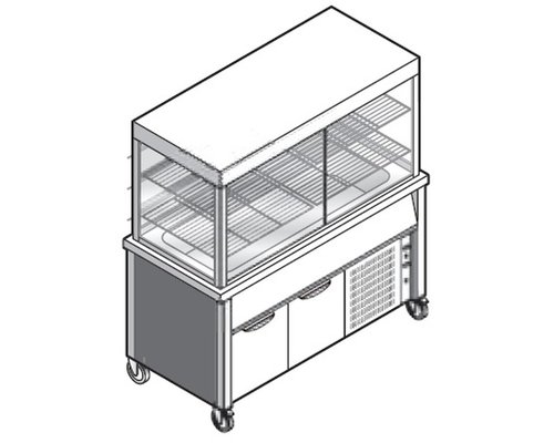 Прилавок-витрина для холодных блюд Emainox VTRVVR 23 Прилавок-витрина для холодных блюд Emainox VTRVVR 23