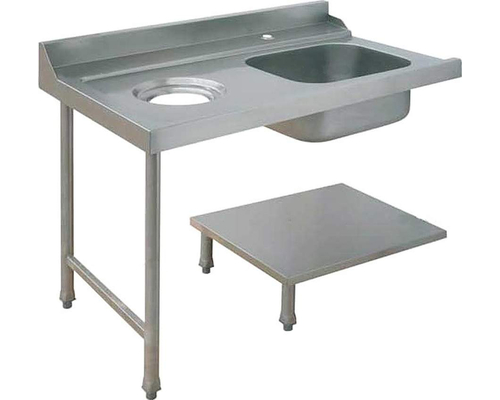 Стол для грязной посуды, с мойкой и отверстием к посудомоечным машинам Elettrobar 75446