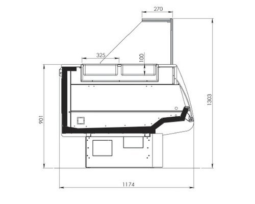 Тепловая витрина FREOR Diona Bistro Hot Dry
