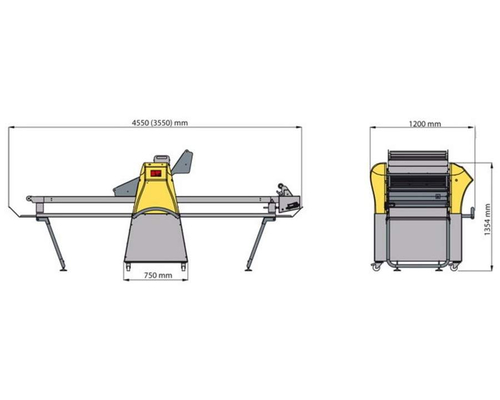 Тестораскаточная машина Flamic FAST 700/2000