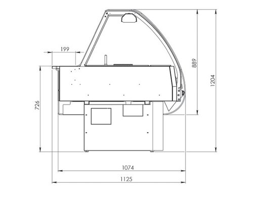Тепловая витрина FREOR Vega S HDV 2478